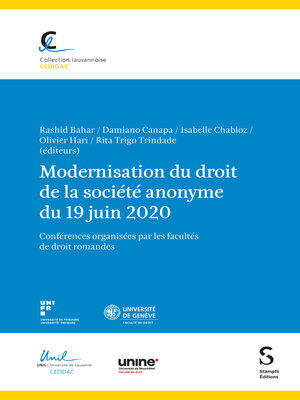 cover image of Modernisation du droit de la société anonyme du 19 juin 2020